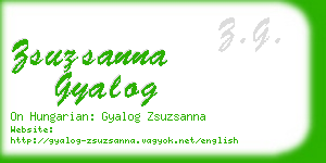 zsuzsanna gyalog business card
